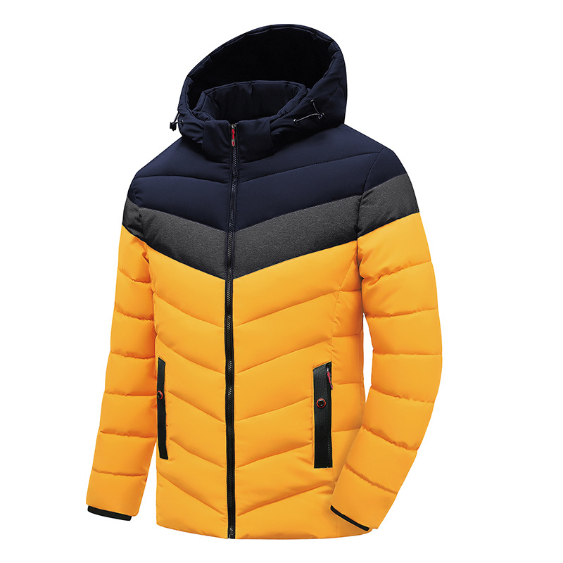 男性用の防水ジャケット,暖かい,厚い屋外コート,男性用の帽子 - Camping Outdoor Clothing のレビューと価格