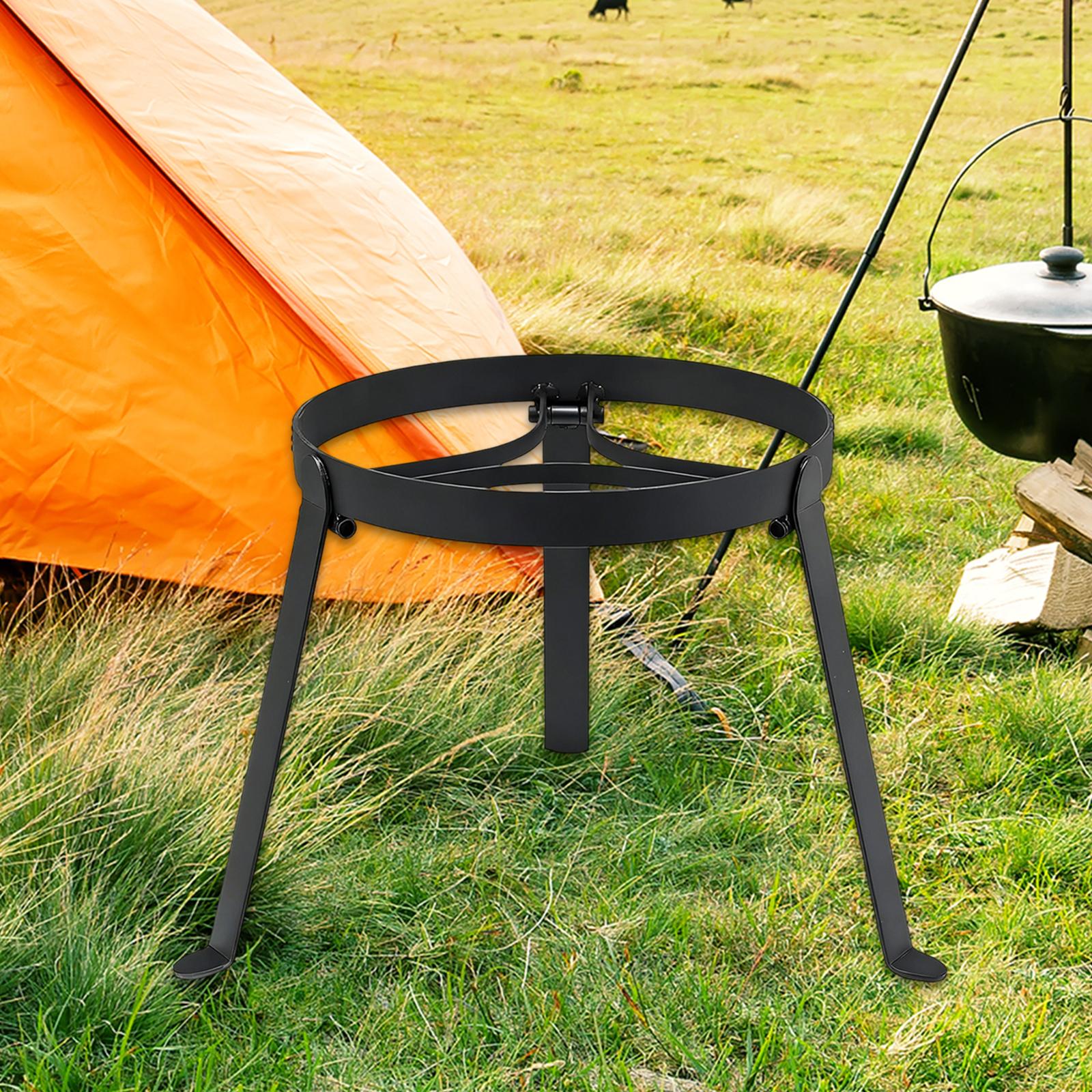 折りたたみ式キャンプファイヤー用三脚鉄製ポータブルグリルスタ - Outdoor Camping Cooking Equipment のレビューと価格