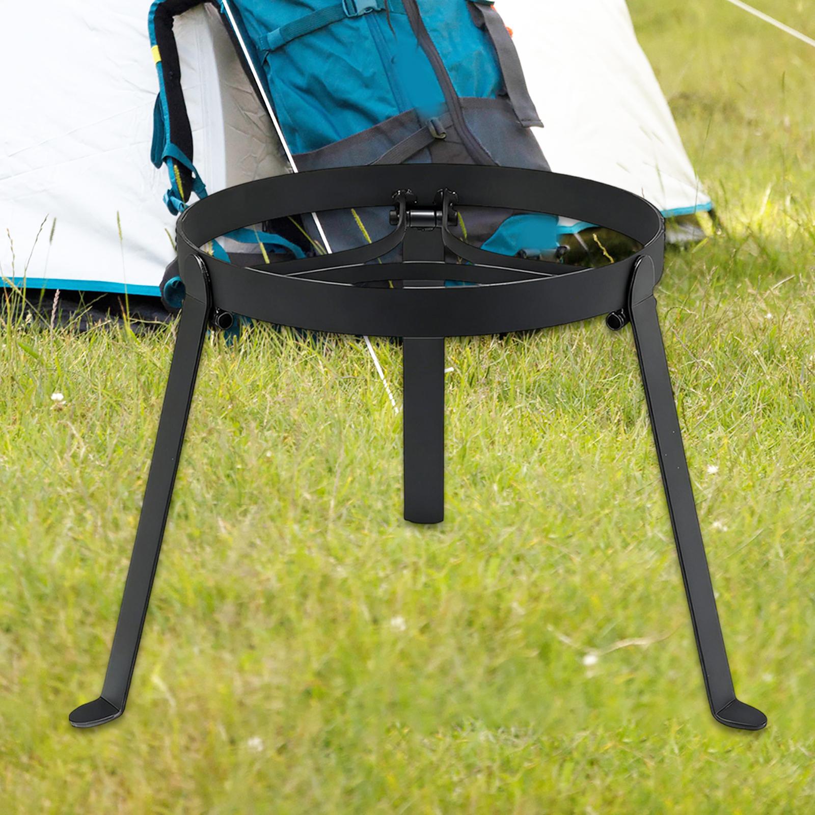 折りたたみ式キャンプファイヤー用三脚鉄製ポータブルグリルスタ - Outdoor Camping Cooking Equipment のレビューと価格