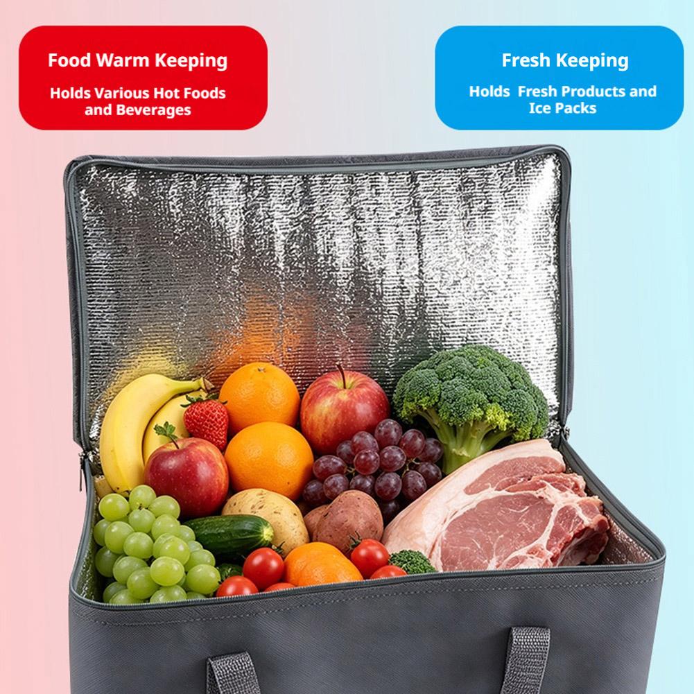 ピクニック断熱バッグ食品ビール用屋外肥厚アルミフィルムクーラ - Outdoor Camping Food のレビューと価格