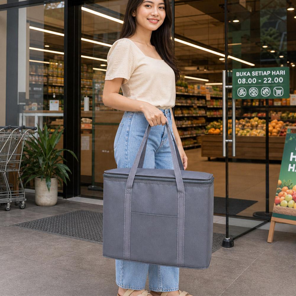 ピクニック断熱バッグ食品ビール用屋外肥厚アルミフィルムクーラ - Outdoor Camping Food のレビューと価格