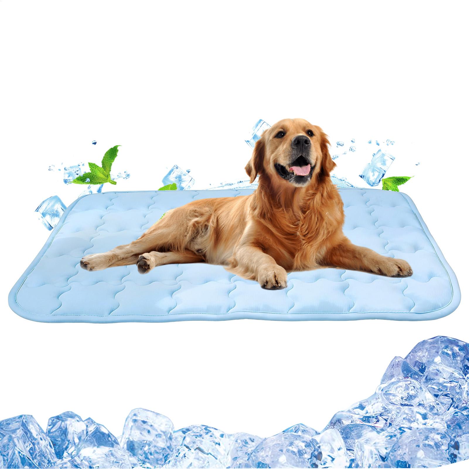 犬用冷却パッド 洗える ポータブル 通気性のある 大型冷却ベ - Outdoor Camping Dog Bed のレビューと価格