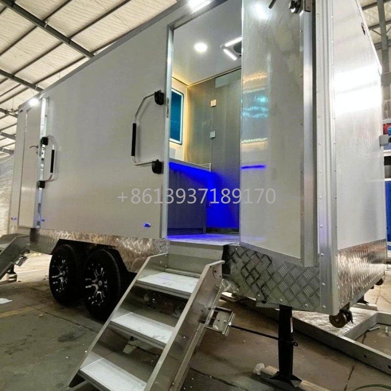 仮設住宅地用移動式トイレ・シャワー車、作業員・野外キャンプ・ - Portable Camp Toilet のレビューと価格