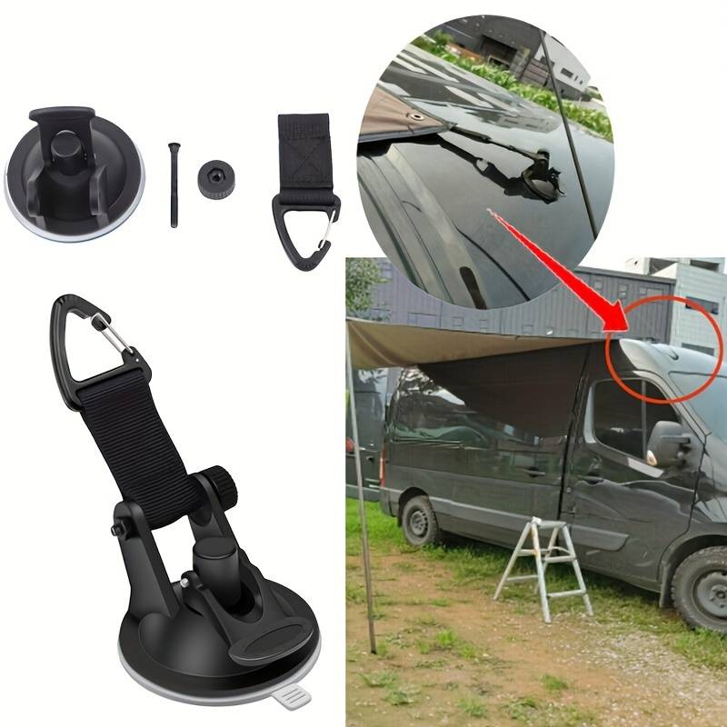 4個入り モーターホーム 車用吸盤アンカー 固定フック タイ - Outdoor Camping Awning のレビューと価格