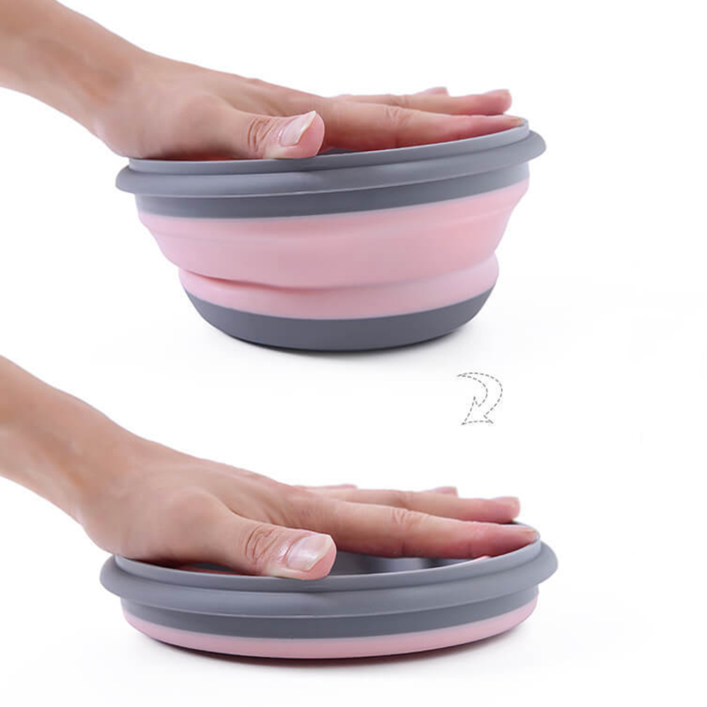 ポータブル折りたたみランチボックスボウルセットシリコン 3  - Outdoor Camping Food のレビューと価格