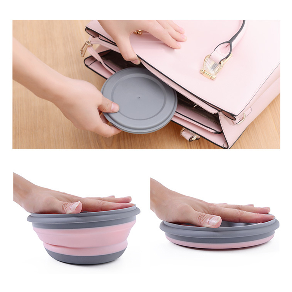 ポータブル折りたたみランチボックスボウルセットシリコン 3  - Outdoor Camping Food のレビューと価格