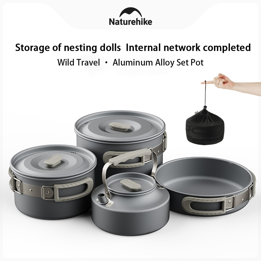 Naturehike アウトドアポットセット、キャンプ調理器 - Outdoor Camping Cooking Equipment のレビューと価格