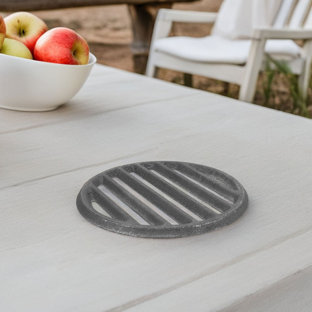鋳鉄製丸型グリル網 13cm。安定した熱伝導、煙の発生抑制。 - Outdoor Camping Fire Pit のレビューと価格