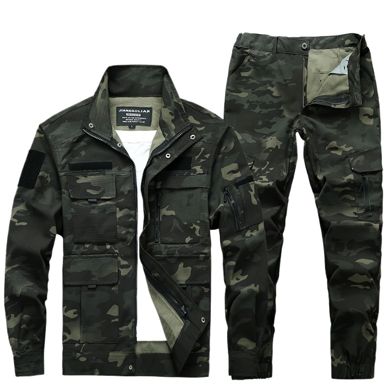 マルチポケットカモフラージュ衣類セット,作業服,アウトドア, - Camping Outdoor Clothing のレビューと価格